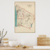 山の快適な町々 ポスター (キッチン)