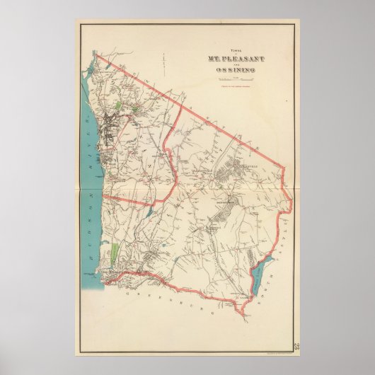 山の快適な町々 ポスター (正面)