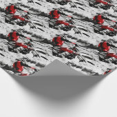 山の所有 – Motocross Dirt-Bike Racer ラッピングペーパー (角)