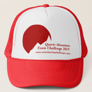 山の挑戦ロゴの赤いプロモーションの帽子 キャップ