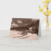 山の挨拶状 カード (黄色い花)