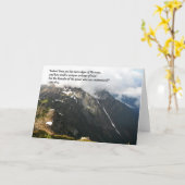 山の挨拶状 カード (黄色い花)