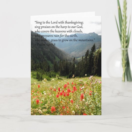 山の挨拶状 カード (正面)