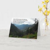 山の挨拶状 カード (黄色い花)