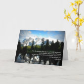 山の挨拶状 カード (黄色い花)