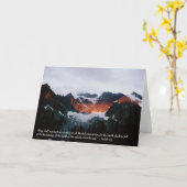 山の挨拶状 カード (黄色い花)