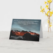 山の挨拶状 カード (黄色い花)