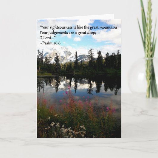 山の挨拶状 カード (正面)