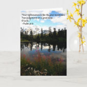 山の挨拶状 カード (黄色い花)