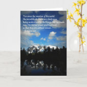 山の挨拶状 カード (黄色い花)