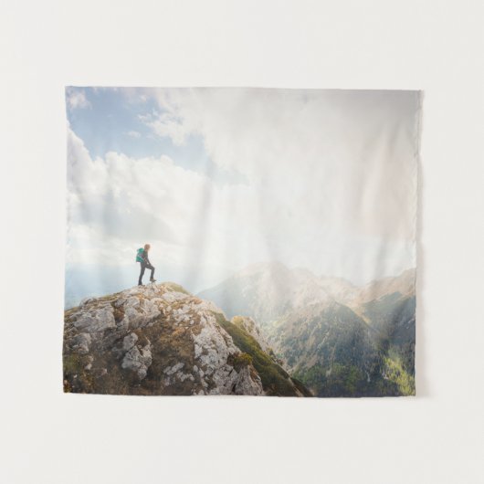 山の放浪者 タペストリー (正面(横))