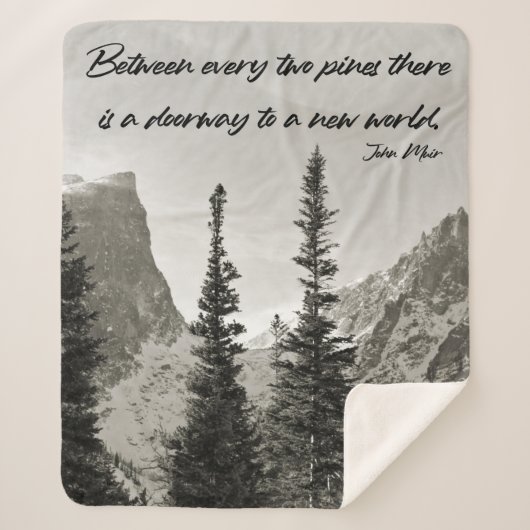 山の新しい世界への入り口 シェルパブランケット (正面)