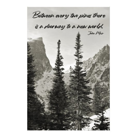 山の新しい世界への入り口 フォトプリント            (正面)