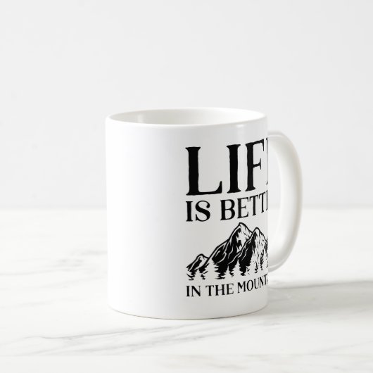 山の方が命だ コーヒーマグカップ (正面右)
