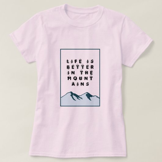 山の方が命だ Tシャツ (デザイン正面)
