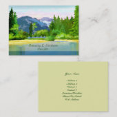 山の日の出場面ファインアートの名刺 名刺 (正面/裏面)