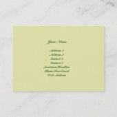 山の日の出場面ファインアートの名刺 名刺 (裏面)