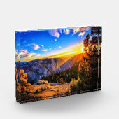 山の日の出 フォトブロック (左)