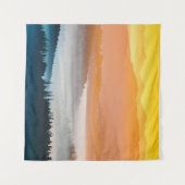 山の日の出：息をのむような風景 タペストリー (正面(横))