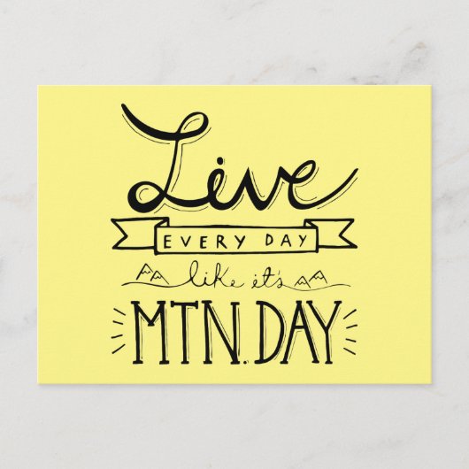 山の日はがき ポストカード (正面)