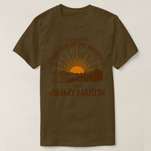 山の日当たりの良い方に登った Tシャツ (デザイン正面)