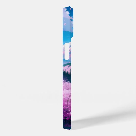 山の日本の開花さくらんぼツリーズモノグラム Case-Mate iPhoneケース (裏面 / 右)