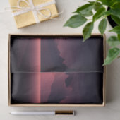 山の日没イラストレーション 薄葉紙 (ギフト)