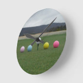 山の明るい着色されたゴルフ・ボール ラウンド壁時計 (傾斜)