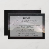 山の星のウェディング出欠確認 出欠カード (正面/裏面)