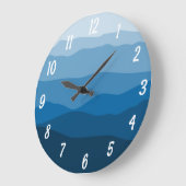 山の時計 ラージ壁時計 (傾斜)