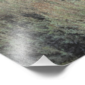 山の景色が望める捨てられた家 フォトプリント (角)