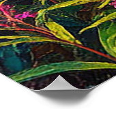 山の景色が望める野草地 ポスター (角)