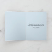 山の景色のパートナーの誕生日 カード (内部)