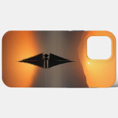 山の景色を持つ湖のボート Case-Mate iPhoneケース (裏面 (横))