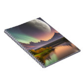 山の景色を越える月 ノートブック (右側)