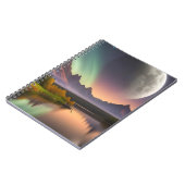 山の景色を越える月 ノートブック (左側)