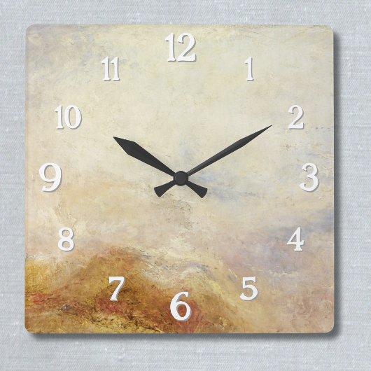 山の景色ヴァル・ダオスタ – ジョセフ・マロード… スクエア壁時計