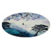 山の景色 カッティングボード (角)