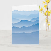 山の景色|スイス連邦共和国 カード (黄色い花)