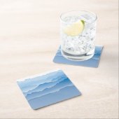 山の景色|スイス連邦共和国 スクエアペーパーコースター (インサイチュ)