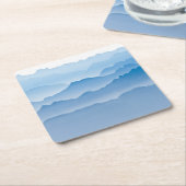 山の景色|スイス連邦共和国 スクエアペーパーコースター (アングル)