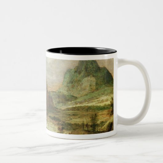 山の景色 ツートーンマグカップ (右)