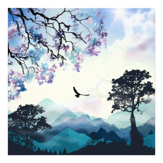 山の景色 フォトプリント            (正面)