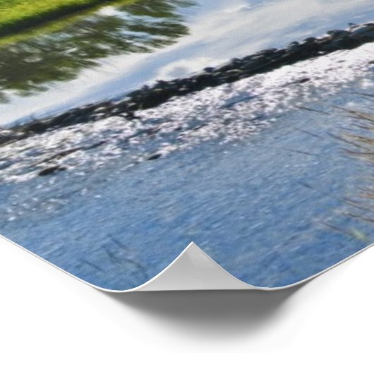 山の景色 ポスター (角)