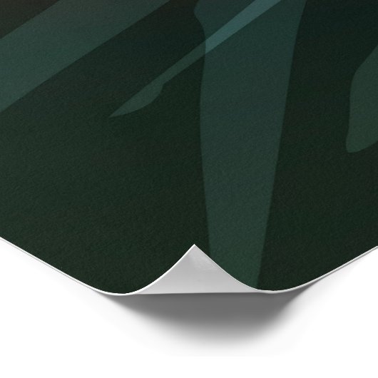 山の景色 ポスター (角)