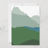 山の景観キャンピング 招待状 (裏面)