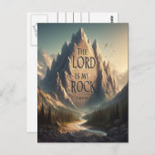 山の景観主は私の岩の詩篇18:2 ポストカード (正面/裏面)