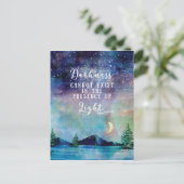 山の暗闇はがきである ポストカード (スタンド正面)