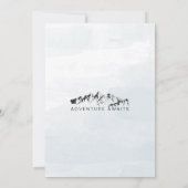 山の木々が生い茂る森のウェディング招待状 招待状 (裏面)