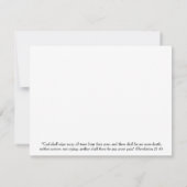 山の木の聖書の詩の悔やみや弔慰カード カード (裏面)